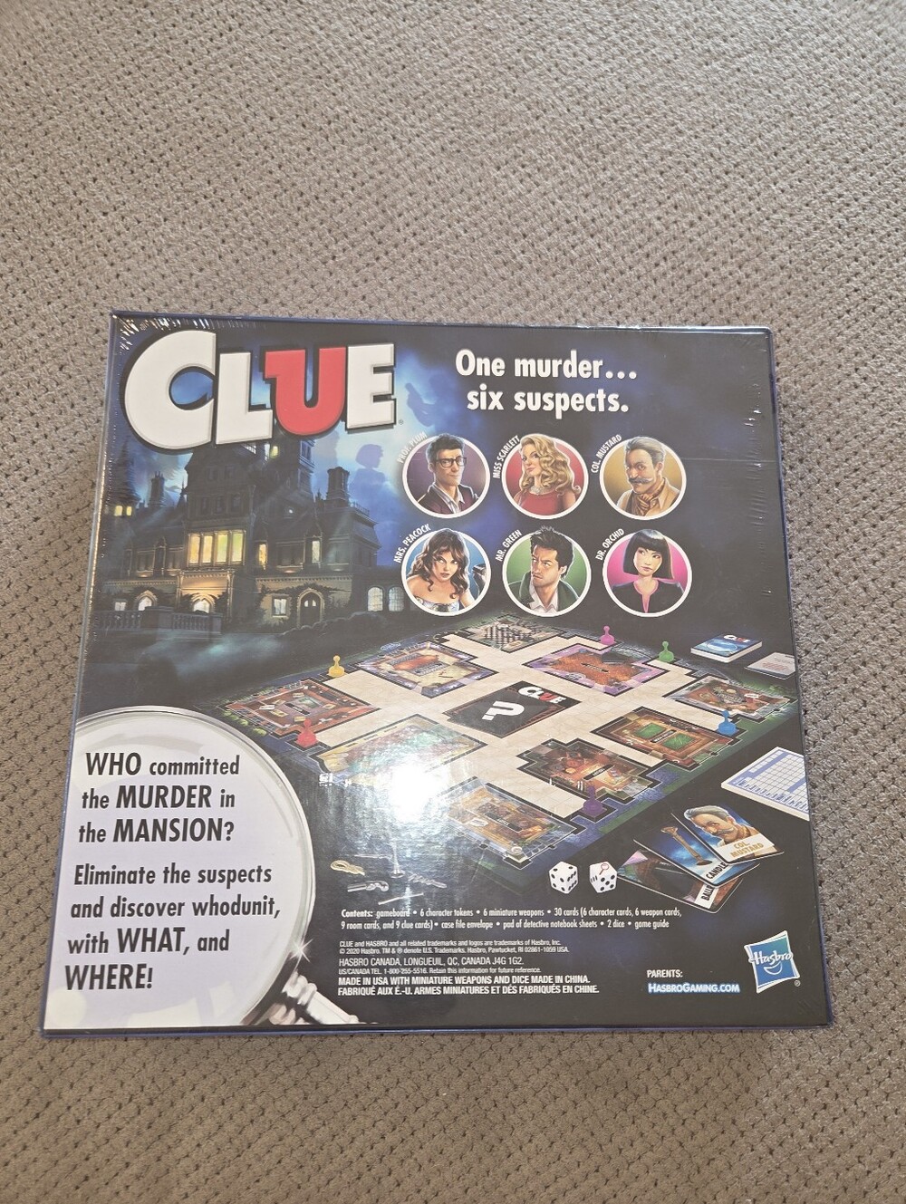 Clue Board Game, Mystery Game for Kids Ages 8 and Up, Family Games for 2-6 Playe - Picture 4 of 14